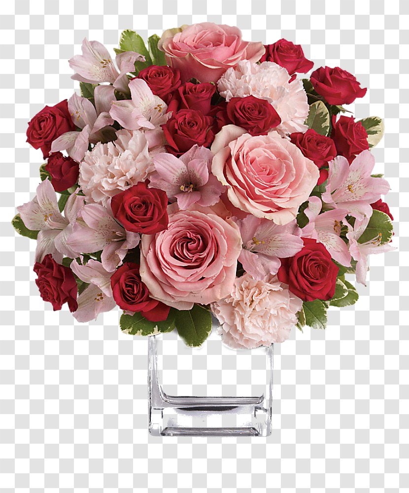 Teleflora Flower Bouquet Rose Delivery Floristry - Pink Flowers - Birthday Floral Transparent PNG