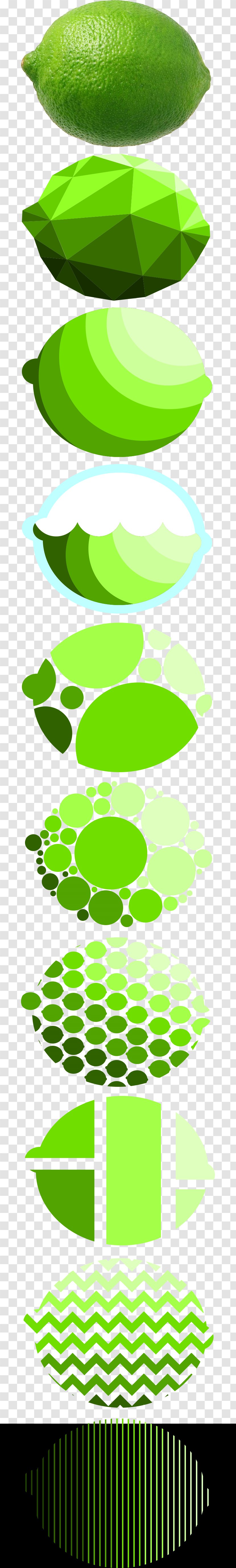 Limey Fruit Line Shape - Green - Lime Transparent PNG