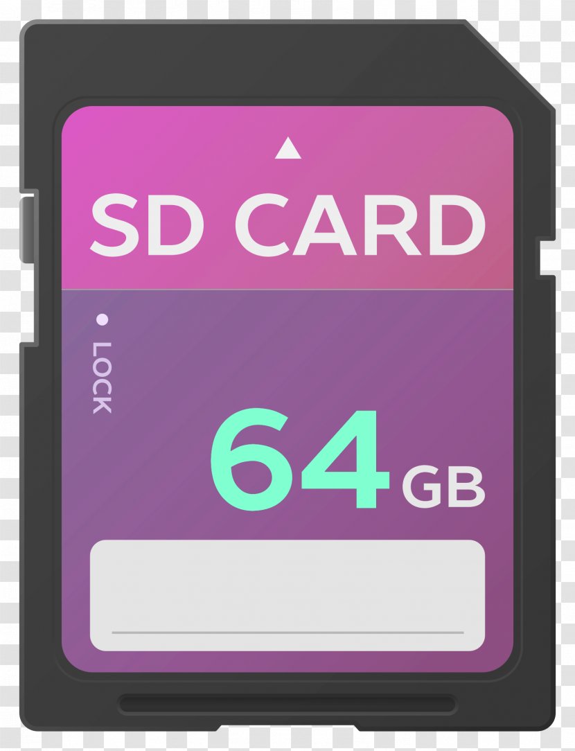 Memory Card Secure Digital MicroSD Computer Data Storage - Electronics Accessory - SD Vector Transparent PNG
