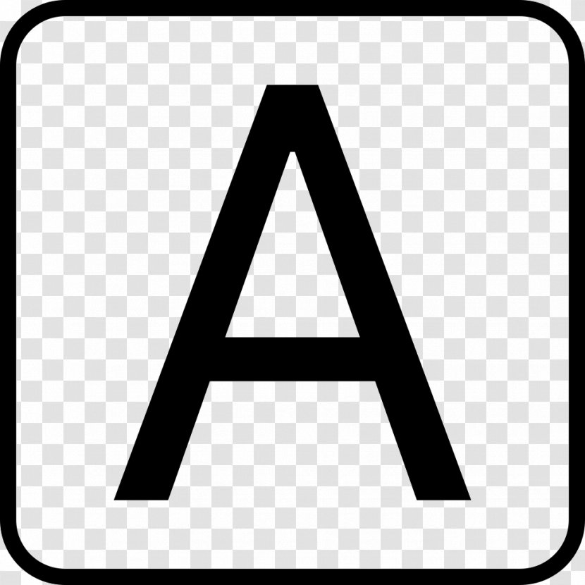 Mon A-Schild Font Triangle Letter - Sign - Tiki Light Transparent PNG