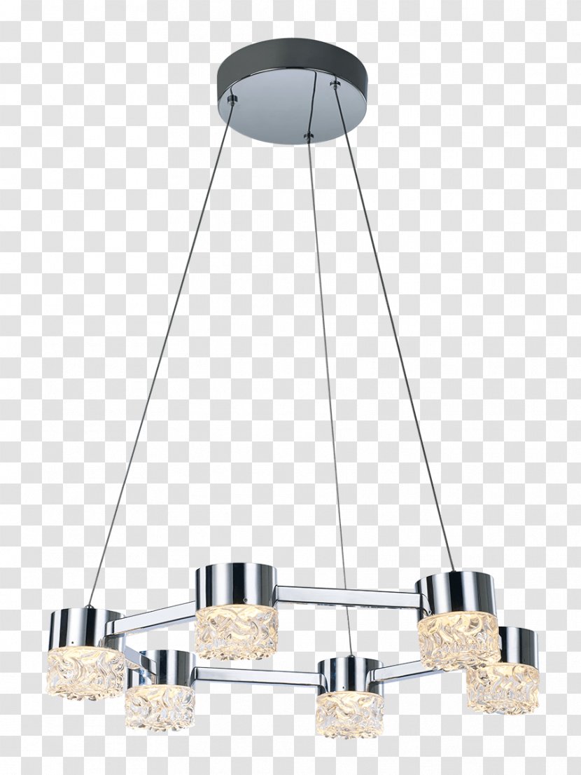 Light-emitting Diode Lighting Ceiling Chandelier - Gold - Light Transparent PNG