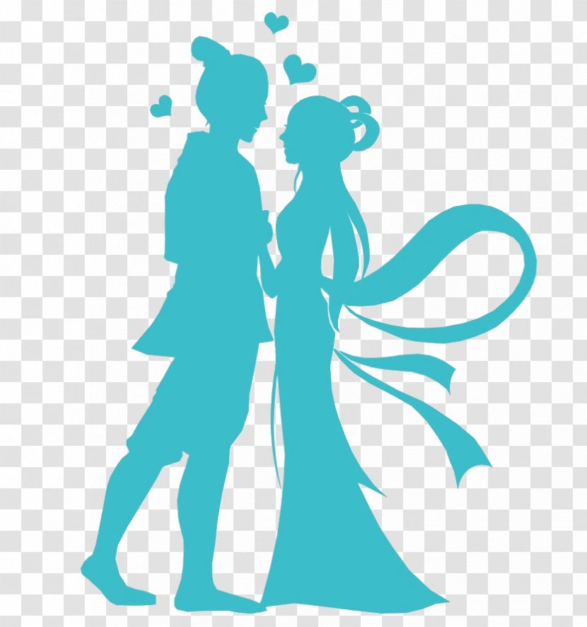 The Cowherd And Weaver Girl Qixi Festival Vector Graphics Zhi Nu Image - Friendship - Couples Transparent PNG