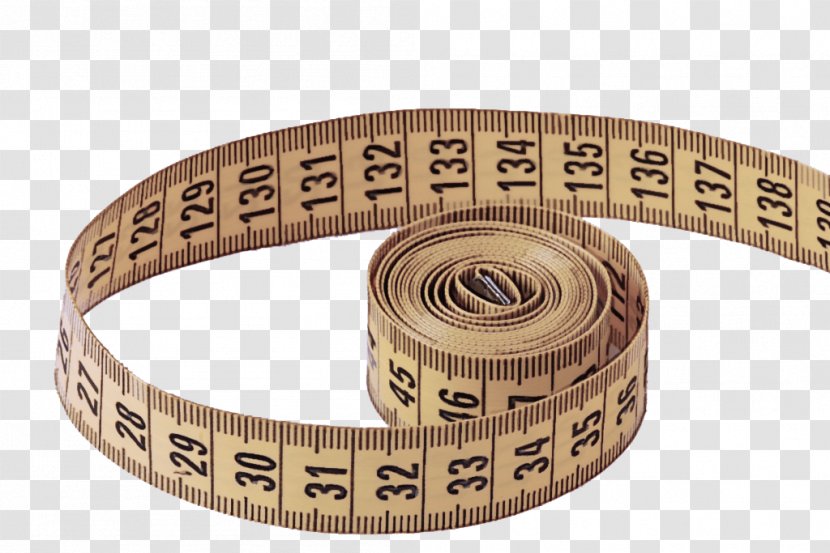 Tape Measure - Beige - Number Transparent PNG