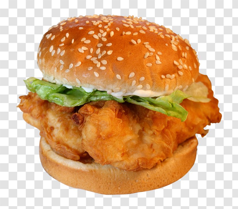 Chicken Sandwich Hamburger Buffalo Wing Nugget Veggie Burger - Bun Transparent PNG
