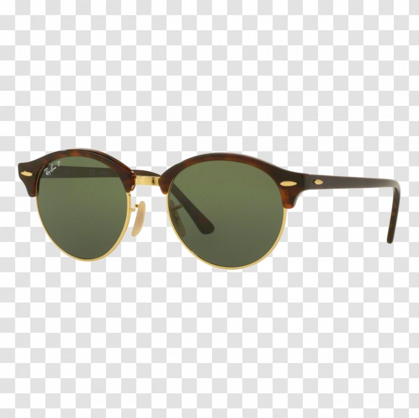 Ray-Ban Clubround Classic Sunglasses Clubmaster Wayfarer - Rayban Round Double Bridge - Ray Ban Transparent PNG