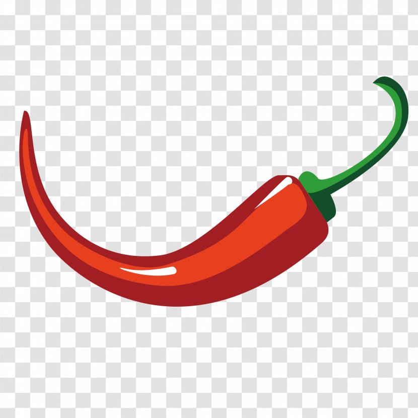Capsicum Annuum Chili Pepper Euclidean Vector - Food - Painted Red Peppers Material Transparent PNG