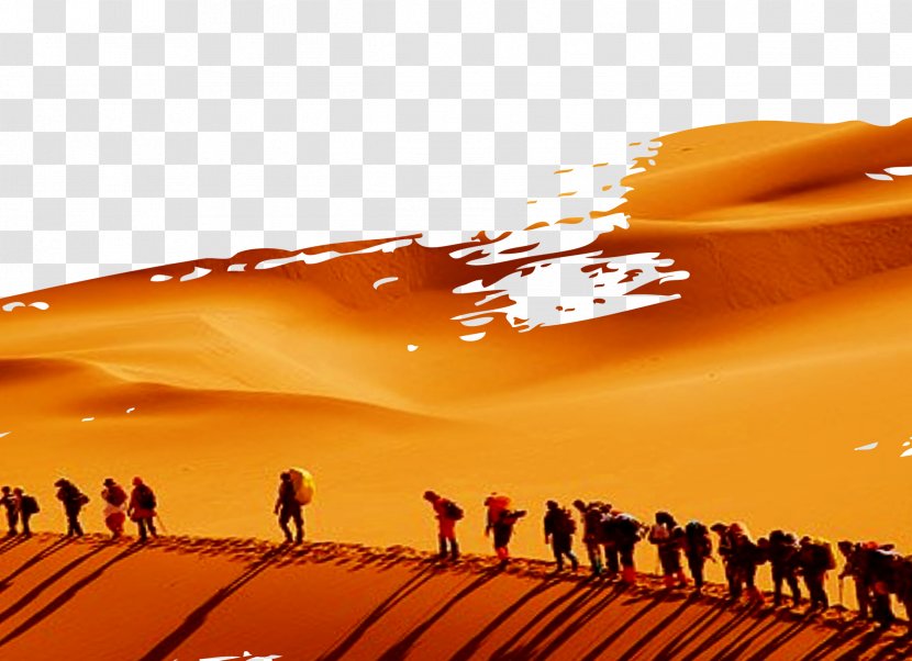 Xinjiang Tourism Poster Tourist Attraction Travel Agent - Sky - Yellow Desert Camel Transparent PNG