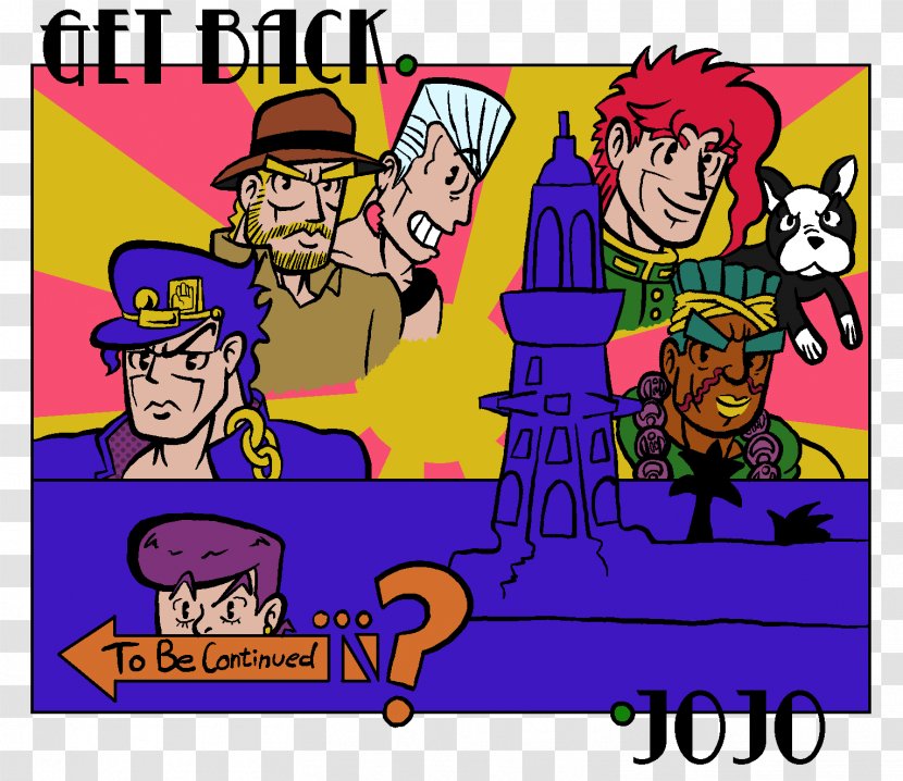 Coming For You Get Back, JoJo Comics Cartoon - Area - My Swagger Back Transparent PNG