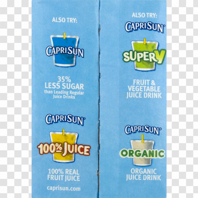 Juice Capri Sun Drink Punch Strawberry Transparent PNG