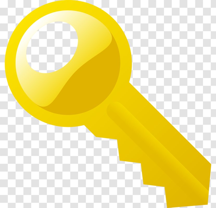 Key Lock Download - Orange - A Picture Of Transparent PNG