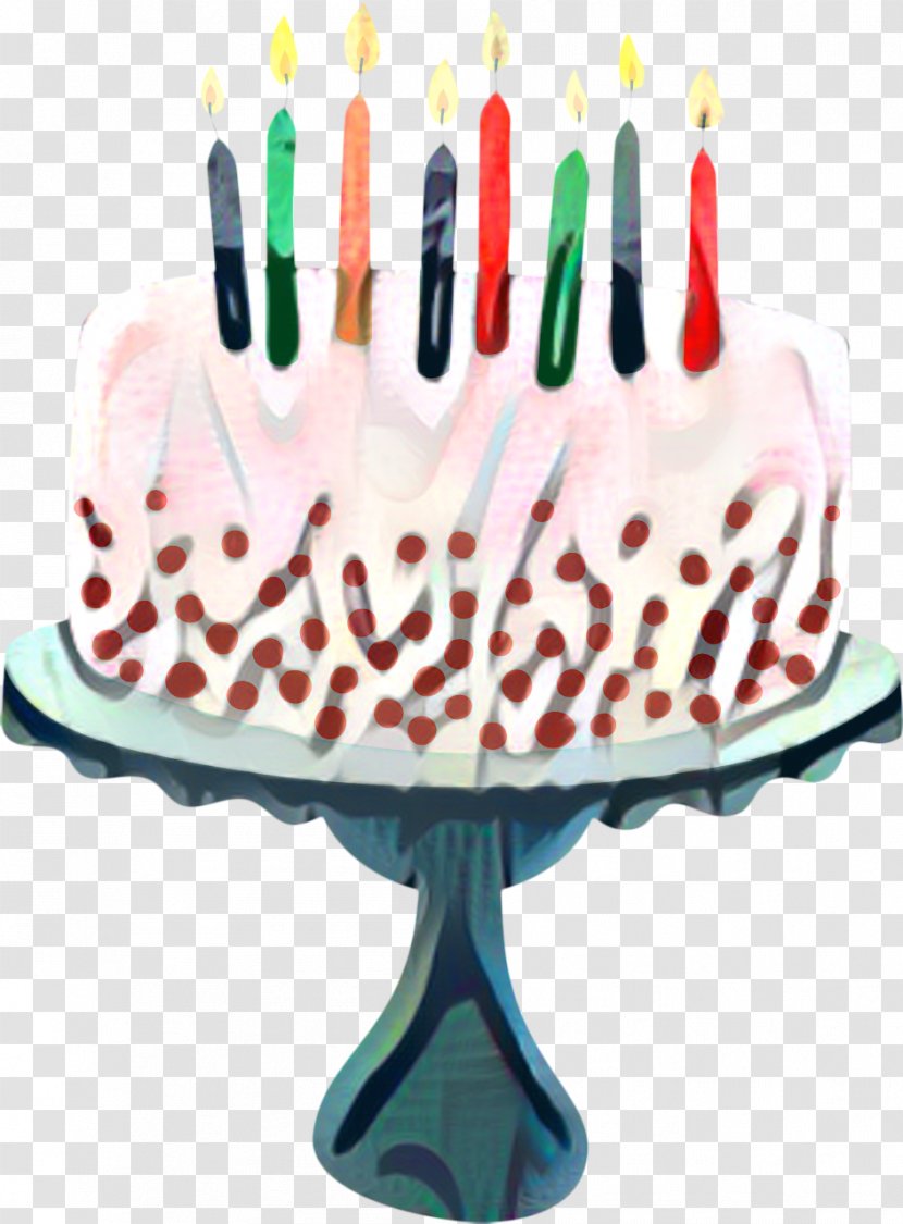 Cartoon Birthday Cake - Candle - Menorah Stand Transparent PNG
