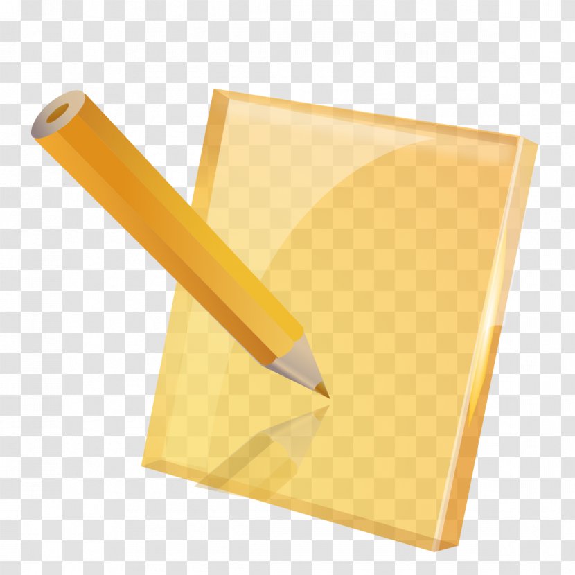 Paper-and-pencil Game Yellow - Feather - Pen And Paper Transparent PNG