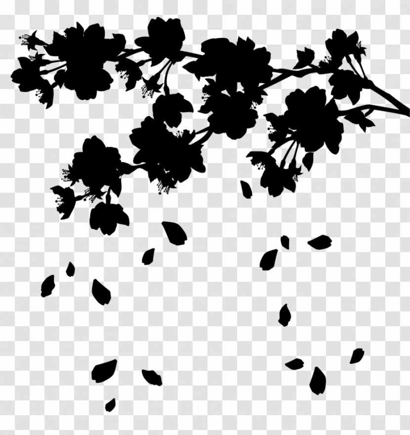 Clip Art Pattern Line Silhouette - Petal - Flower Transparent PNG