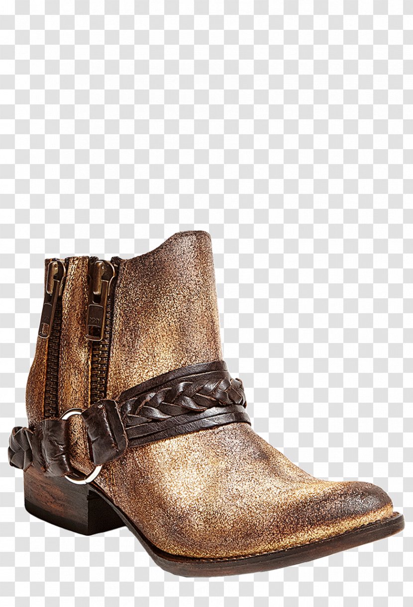 Cowboy Boot High-heeled Shoe Suede - Botina Transparent PNG