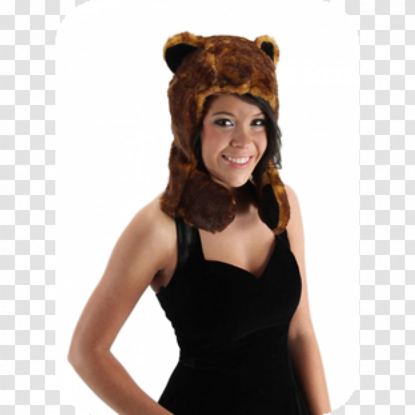 Brown Bear Beanie Costume Hat - Knitting - Hug Transparent PNG