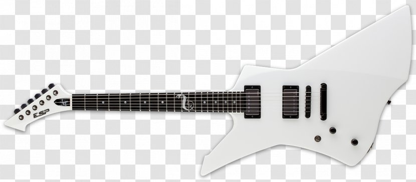 Acoustic-electric Guitar ESP LTD EC-1000 Seven-string James Hetfield Signature Snakebyte Electric - Gibson Explorer Transparent PNG