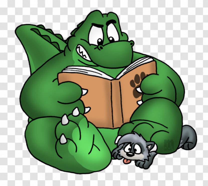 Frog Green Character Animated Cartoon - Story Time Transparent PNG