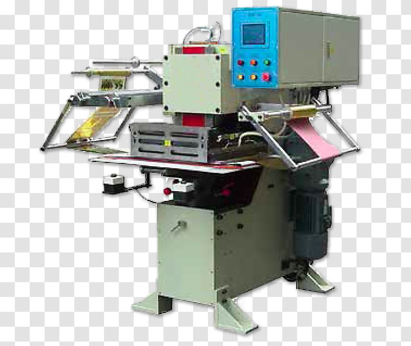 Machine Tool Die Cutting Foil Stamping Printing Manufacturing Transparent PNG