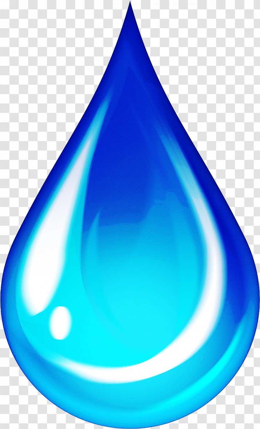 Blue Water Drop Clip Art Cone - Funnel - Liquid Transparent PNG