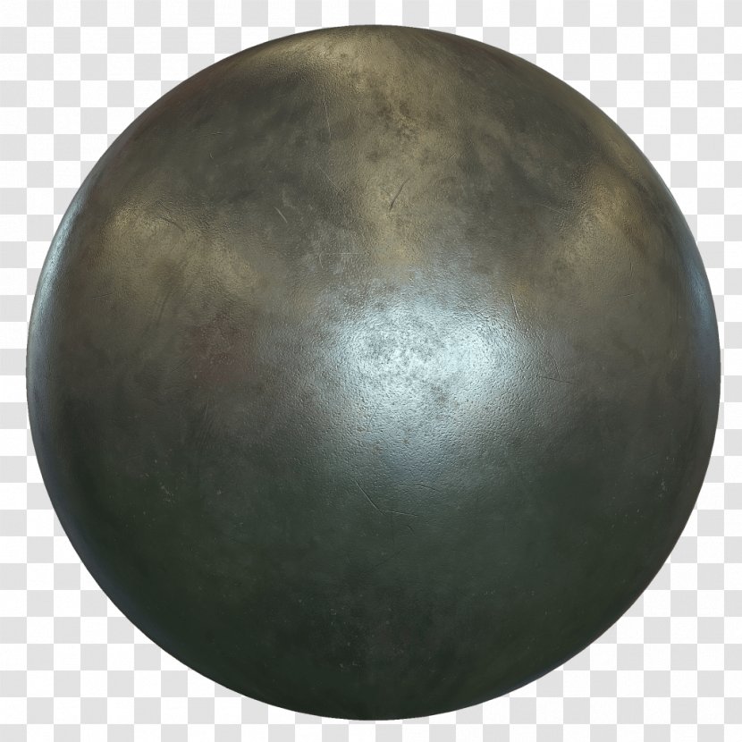 01504 Metal Sphere Transparent PNG