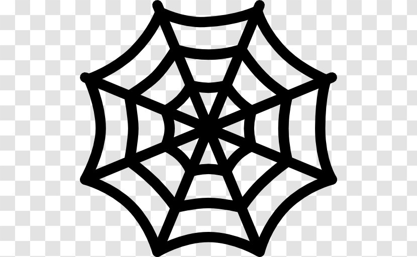 Spider Web Clip Art - Black - Spiderweb Transparent PNG