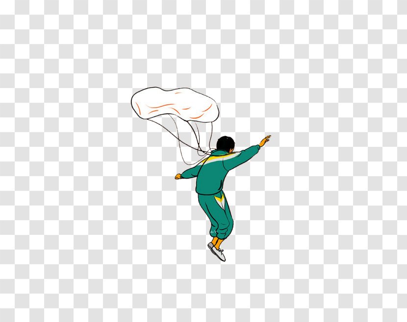 Parachuting Parachute Clip Art - Sports Equipment - Hand-painted Transparent PNG