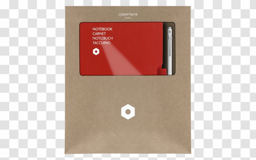 Red Grey Notebook Pen Caran D'Ache - Nib Transparent PNG