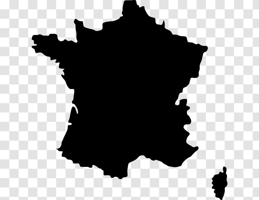 France Vector Map Royalty-free - Black Transparent PNG