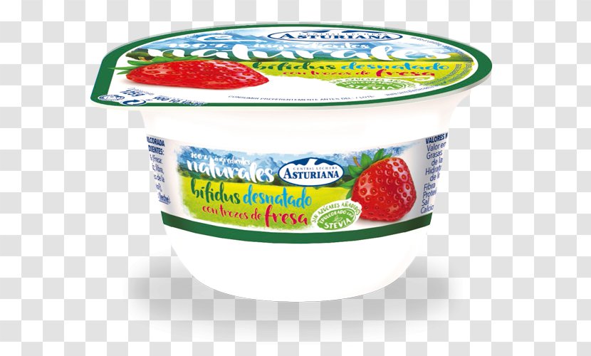 Crème Fraîche Yoghurt Bifidobacterium Strawberry Supermarket - Cream Transparent PNG