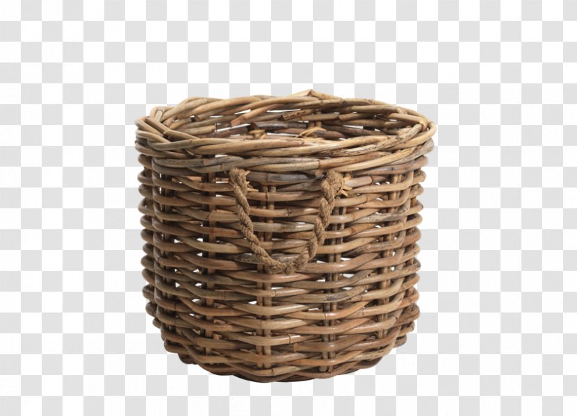 Wicker Basket Rattan - Digital Media - Vector Transparent PNG