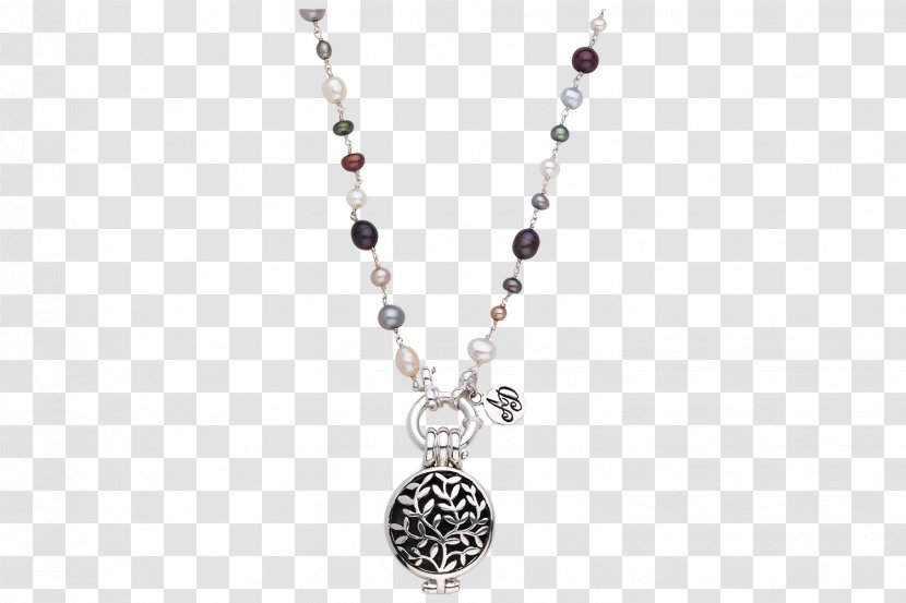 Locket Necklace Jewellery Pearl Silver - Bead Transparent PNG