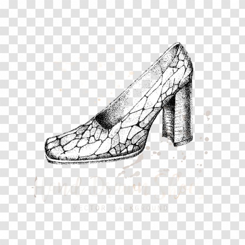 Shoe Shop High-heeled Footwear Euclidean Vector Sneakers - Leather - Cartoon Heels Transparent PNG