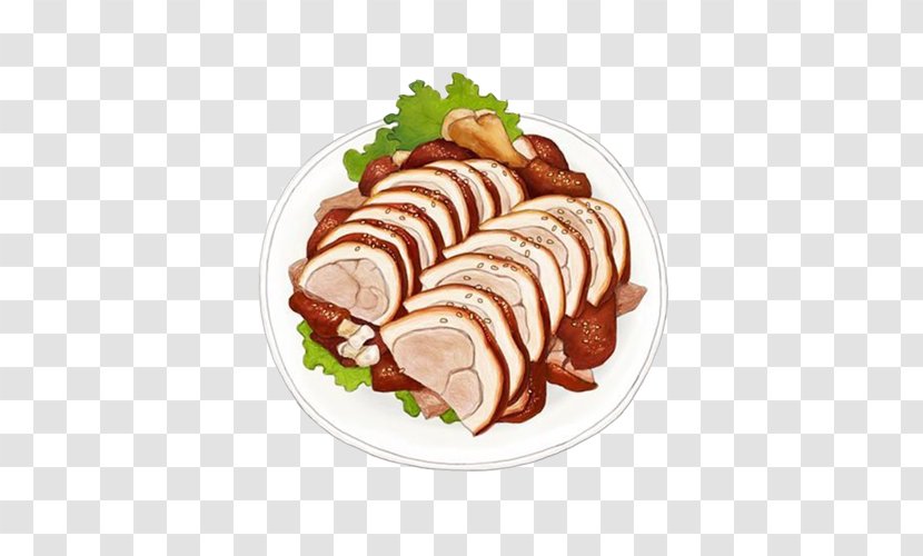 Peking Duck Barbecue Chinese Cuisine Meat - Frozen Dessert - Beijing Roast Hand Painting Material Picture Transparent PNG