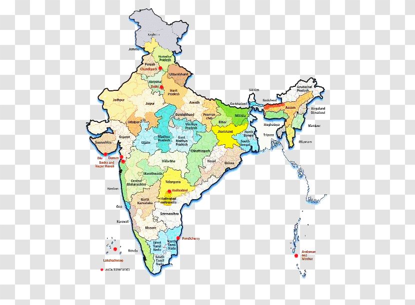 States And Territories Of India Andhra Pradesh Telangana United Governors - Chief Minister Transparent PNG