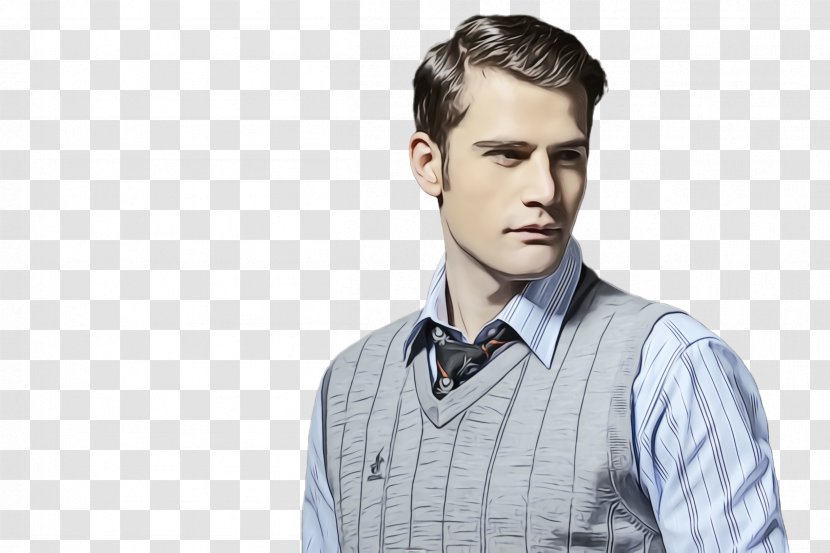 Hair White Chin Neck Hairstyle - Wet Ink - Gentleman Whitecollar Worker Transparent PNG