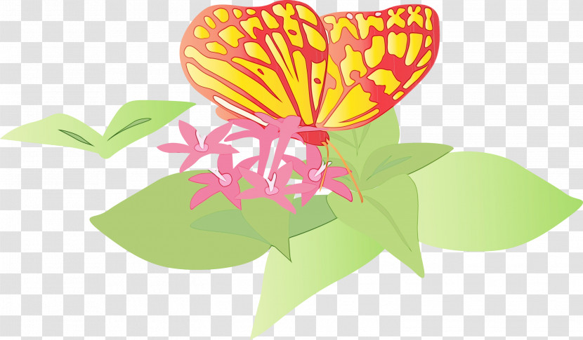 Butterfly Moths And Butterflies Flower Plant Insect Transparent PNG
