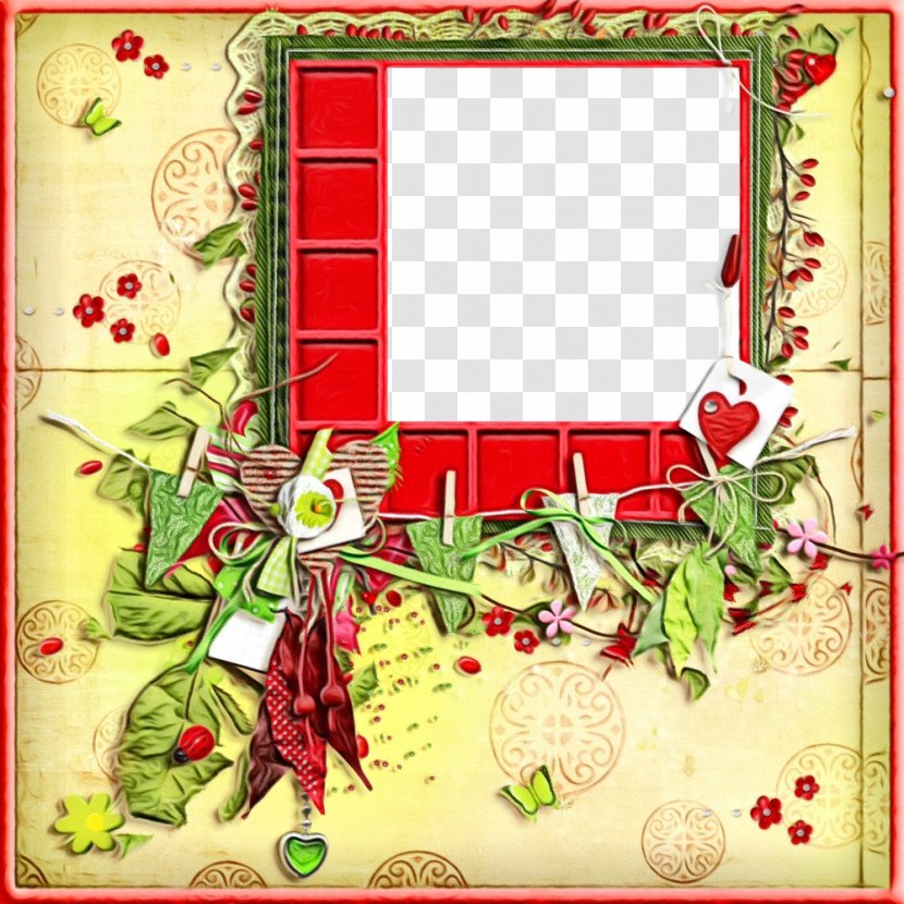 Picture Frame - Watercolor - Rectangle Transparent PNG