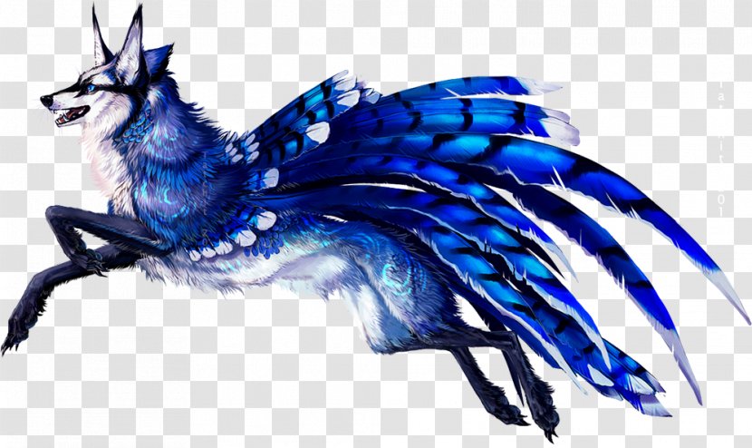 Dog Blue Jay Drawing DeviantArt - BLUE WOLF Transparent PNG