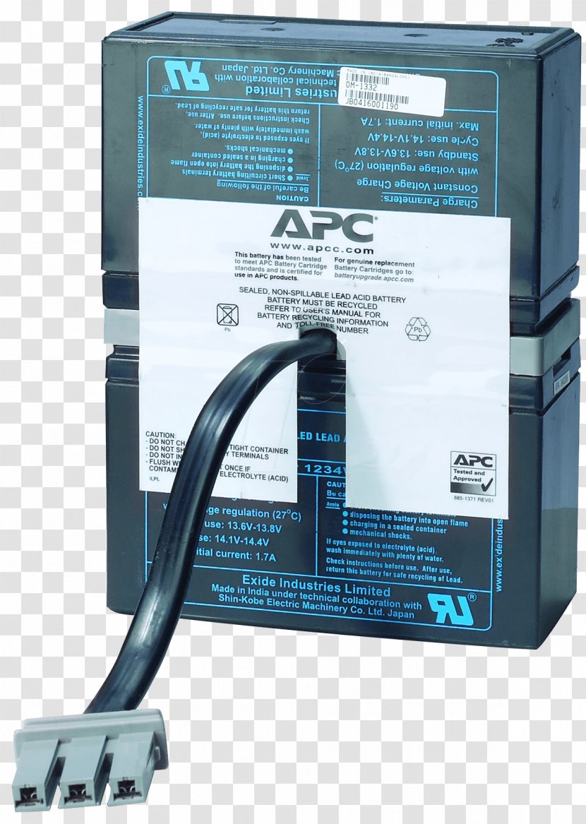 APC By Schneider Electric Smart-UPS Lead–acid Battery - Leadacid - Rbc Transparent PNG