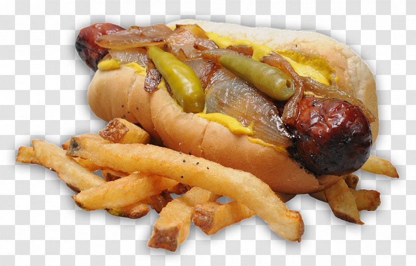 Chicago-style Hot Dog French Fries Gyro Polish Cuisine Fast Food - Fried - Sandwiches Transparent PNG