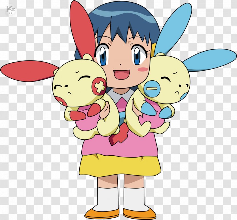 Pokémon Red And Blue Dawn GO Misty X Y - Cartoon - Plusle Pokemon Transparent PNG