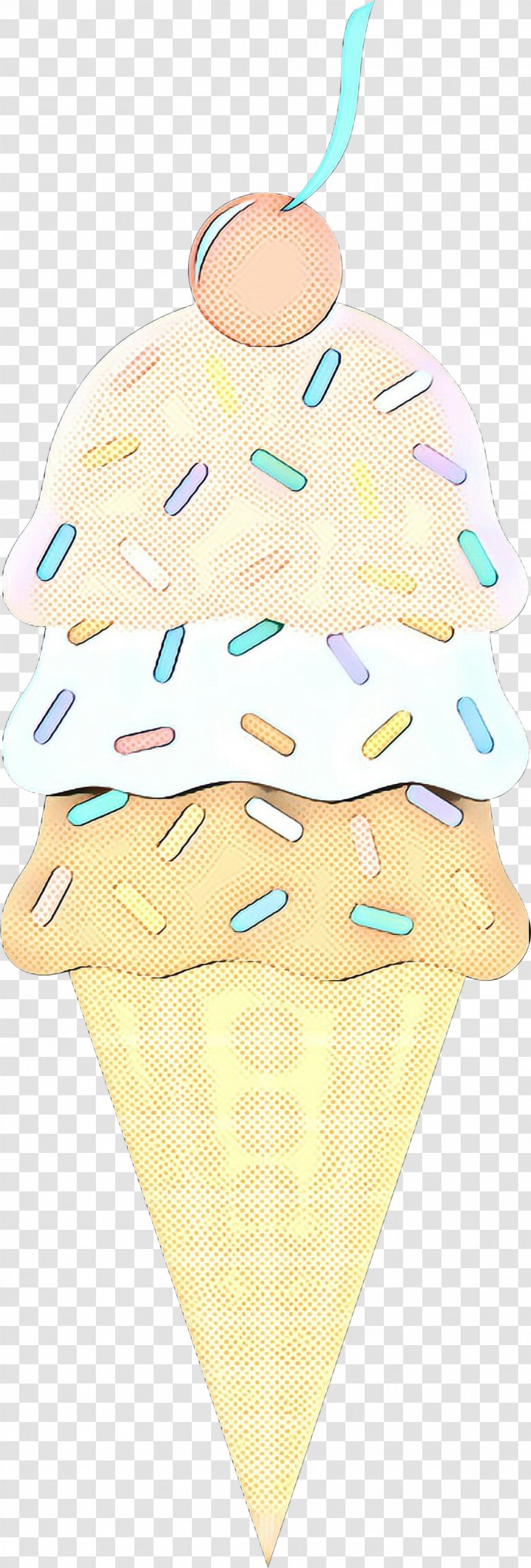 Ice Cream Cone Background - Baking Cup - Polka Dot Transparent PNG