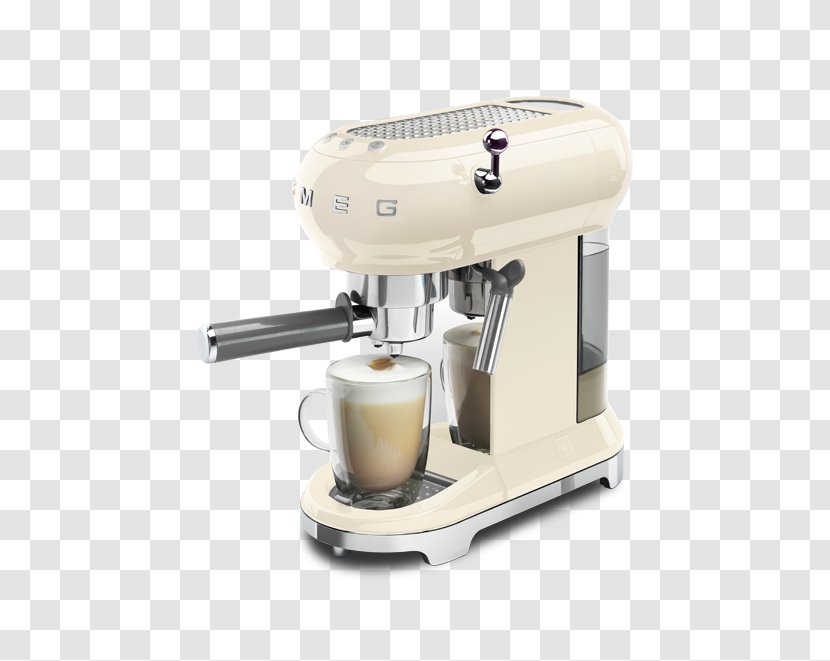 Espresso Machines Coffeemaker Smeg - Coffee - Machine Retro Transparent PNG