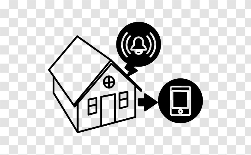 Security Alarms & Systems Alarm Device Home Closed-circuit Television - Monochrome Photography - House Transparent PNG
