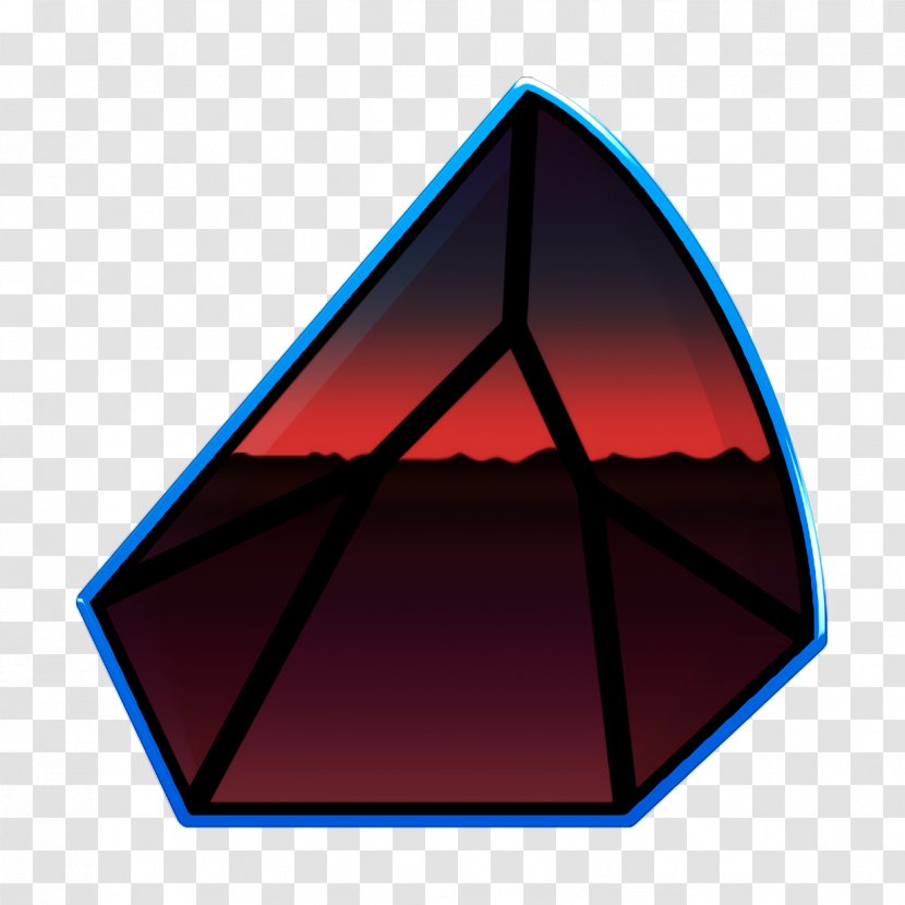 Harry Potter Cartoon - Gem Icon - Pyramid Electric Blue Transparent PNG