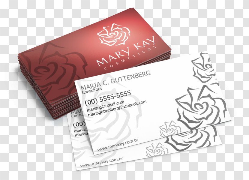 Mary Kay Cosmetics Coated Paper Business Cards Printer - Page Layout Transparent PNG