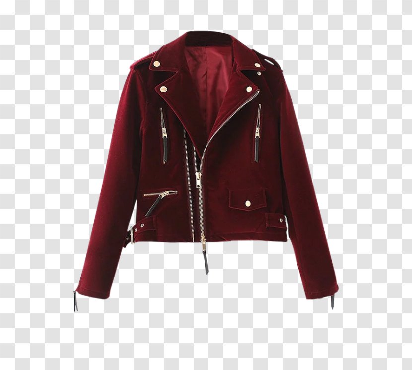 Leather Jacket Coat Velvet Flight Transparent PNG