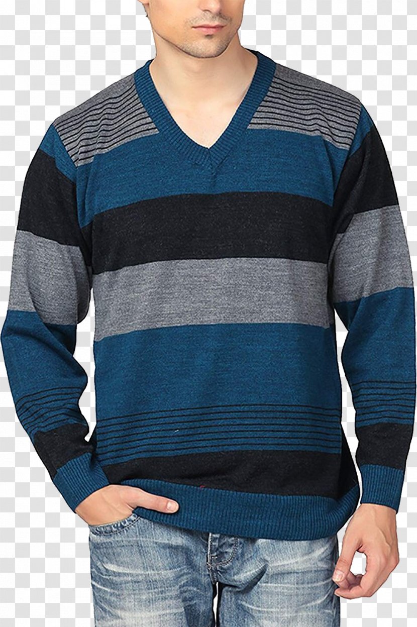 Sleeve Sweater T-shirt Clothing Crew Neck Transparent PNG