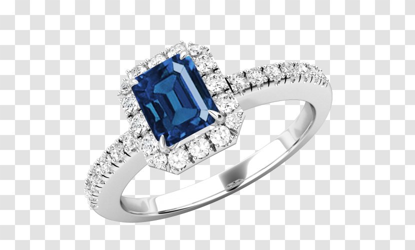 Sapphire Wedding Ring Engagement Diamond - Rings Transparent PNG