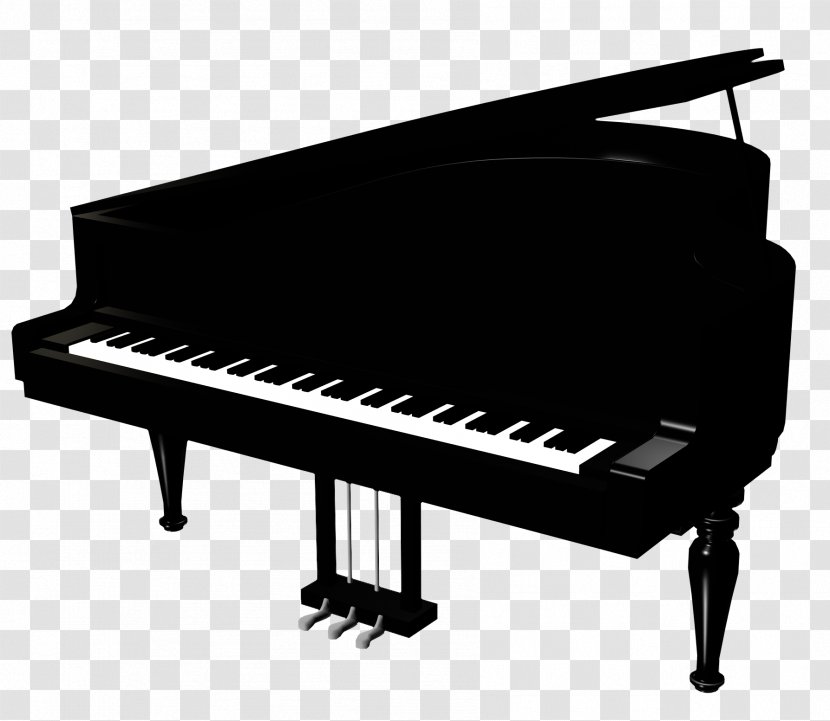 Digital Piano Musical Keyboard Instrument Electric - Silhouette Transparent PNG